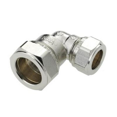 Bonfix knelkoppeling - Verloopknie - 22mm x 15mm - Vertint Messing