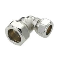 Bonfix knelkoppeling - Verloopknie - 22mm x 15mm - Vertint Messing - thumbnail