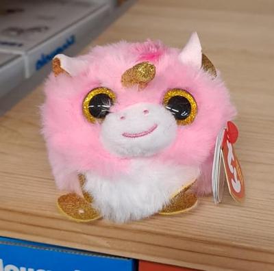 TY puffies eenhoorn knuffel fantasia 8 cm