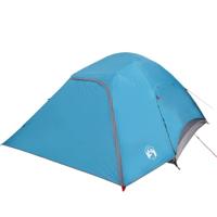 Koepeltent 4-persoons waterdicht blauw - thumbnail