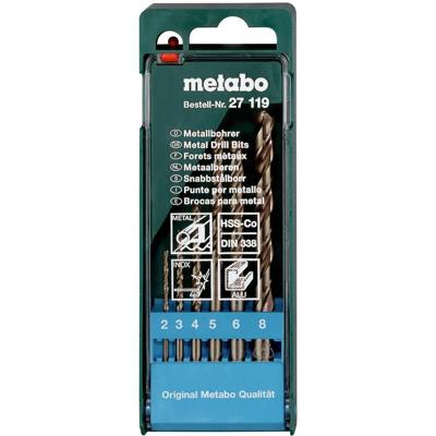 Metabo Accessoires Borencassette, 6 metaalboren HSS Co - 627119000