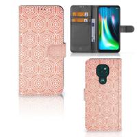 Motorola Moto G9 Play | E7 Plus | Telefoon Hoesje | Pattern Orange - thumbnail