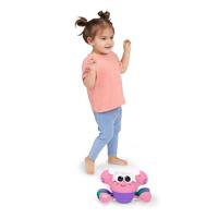 BRIGHT STARTS Babyspeelgoed 6M+ Muzikale krab om achteraan te jagen, speelgoed voor grove en fijne motoriek, obstakelsensoren, roze - thumbnail