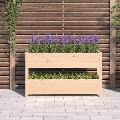 VidaXL Plantenbak 112x25x66 cm massief grenenhout
