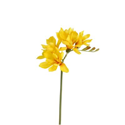 Freesia Kunsttak 53cm Geel