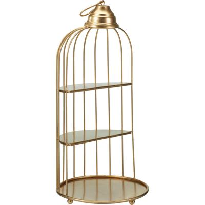 Decoratie kooi 42cm goud