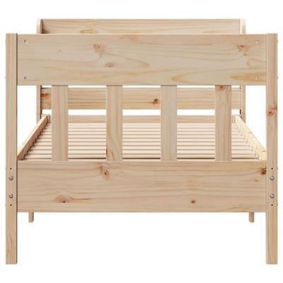 Bedframe zonder matras massief grenenhout 200x200 cm