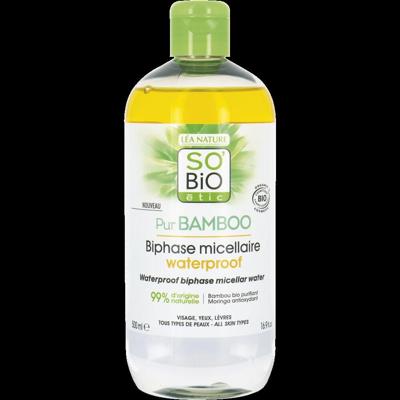 So Bio Etic Bamboo waterproof micellar water 500 Milliliter So Bio Etic Bamboo waterproof micellar water 500 Milliliter