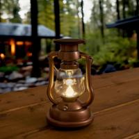 Solar storm windlicht oil op zonne energie kleur brons - thumbnail