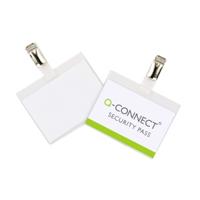 Q-CONNECT badge met clip 90 x 60 mm, doos van 25 stuks - thumbnail