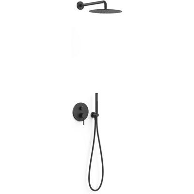 Regendoucheset Inbouw Tres Study Exclusive Rond 30 cm Met Wandarm en Handdoucheset met Staafhanddouche Rapid Box Mat Zwart Tres Regendoucheset Inbouw Tres Study Exclusive Rond 30 cm Met Wandarm en Handdoucheset met Staafhanddouche Rapid Box Mat Zwart Tres