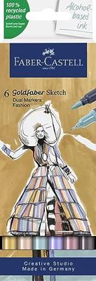 Faber Castell Sketchmarker Goldfaber - etui 6 stuks - Fashion set