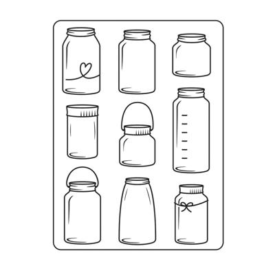 Vaessen Creative • embossing folder potten