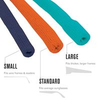 Chums Original Cotton Standard End Stripes Brillenkoord Grey & White Stripe One Size - thumbnail