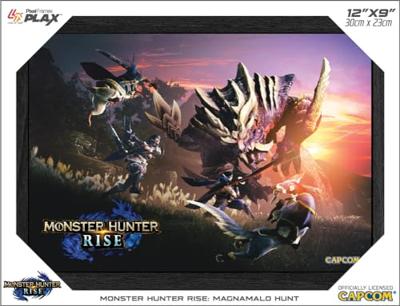 Pixel Frames Plax - Monster Hunter Rise: Magnamalo Hunt (30cm x 25cm)