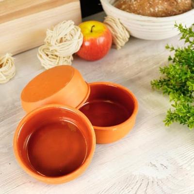 Tapasschalen terracotta 3 stuks