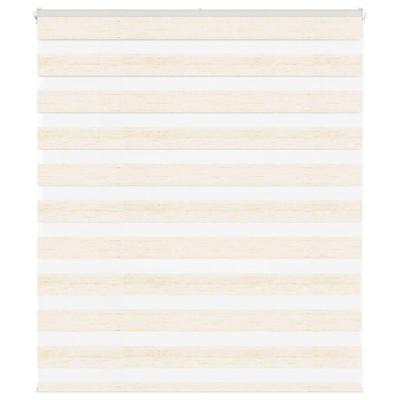 VidaXL Zebra rolgordijn 125x100 cm stofbreedte 120,9 cm marmerbeige