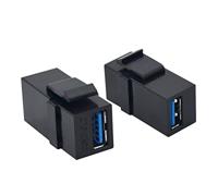 Value 25.99.8207 USB 3.0 Keystone-module zwart - thumbnail