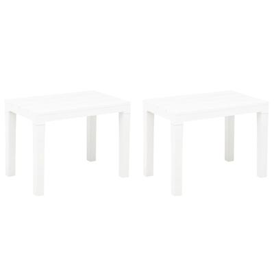 Tuinbanken 2 st kunststof wit Tuinbanken 2 st kunststof wit