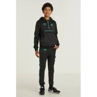 BLACK BANANAS skinny broek Unity met logo zwart/blauw - thumbnail