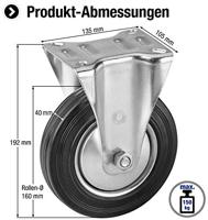 Metafranc Bokwiel Rubber 160Mm Vz W - WU0800900 - thumbnail