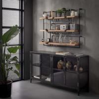 Industriële Wandplank 'Buster' dubbel 30cm - thumbnail