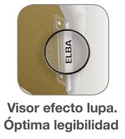 Hangmap Elba Arcón Label met naam Vizier Transparant Wit Bruin A4 - thumbnail