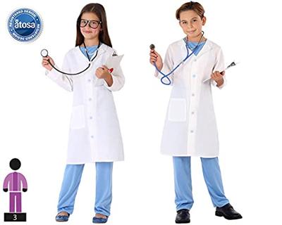 Kostuums voor Kinderen 115170 Wit (3 Onderdelen) Maat 7-9 Jaar