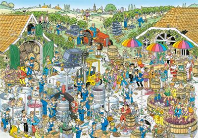 Jumbo legpuzzel Jan van Haasteren De Wijnmakerij 3000 stukjes Jumbo legpuzzel Jan van Haasteren De Wijnmakerij 3000 stukjes