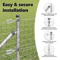 VidaXL Afrasteringspaal 13 pcs zilver staal - thumbnail