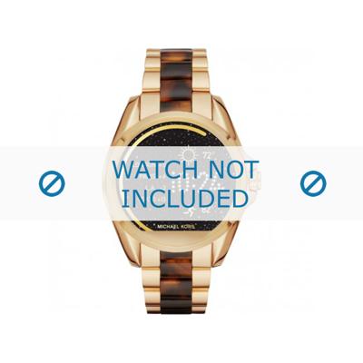 Michael Kors horlogeband MKT5003 Kunststof / Plastic Multicolor 22mm Michael Kors horlogeband MKT5003 Kunststof / Plastic Multicolor 22mm