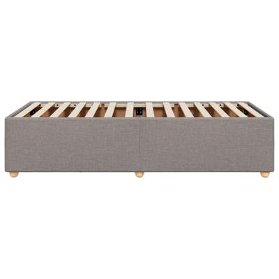 Bedframe zonder matras 90x200 cm stof taupe - thumbnail