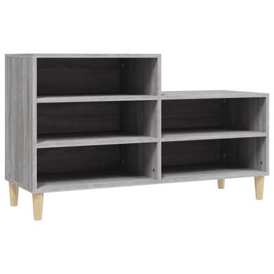 VidaXL Schoenenkast 102x36x60 cm bewerkt hout sonoma grijs