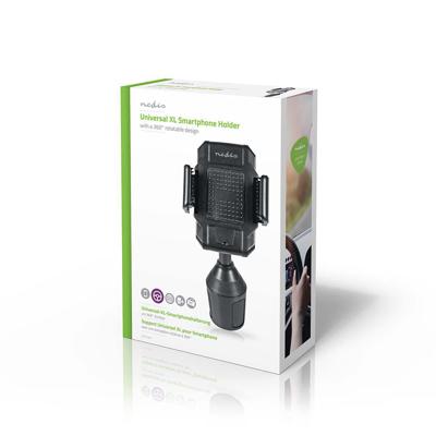Nedis scmt200bk smartphone-houder voor de auto universeel 360° draaibaar - thumbnail