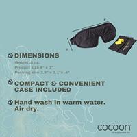 Cocoon Eyeshades, Black Oogmasker Black / Grey - thumbnail
