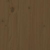 Bedframe LED massief hout honingbruin 160x200 cm - thumbnail