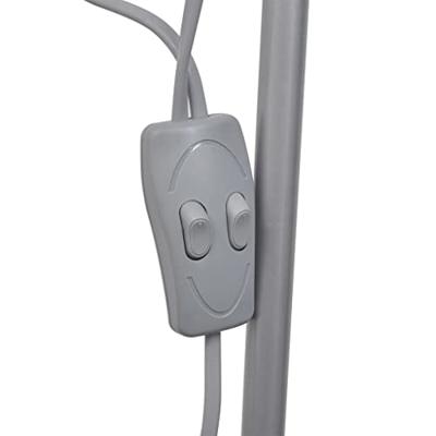 VidaXL Vloerlamp grijs