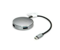ROLINE USB 3.2 Gen 1 hub, rond, 4-voudig, type C aansluitkabel - thumbnail