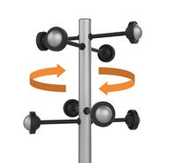 Kapstok Unilux Accueil staand metallic grijs - thumbnail