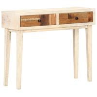 vidaXL Wandtafel 90x30x75 cm massief gerecycled hout - thumbnail