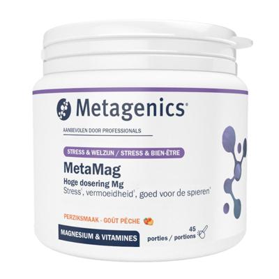 Metagenics MetaMag Perziksmaak 227gr Metagenics MetaMag Perziksmaak 227gr