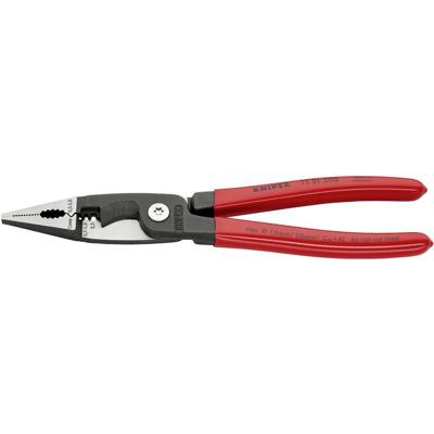 Knipex Elektro installatietang | zwart geatramenteerd | met kunststof bekleed | 200 mm | 1381200 - 1381200