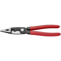 Knipex Elektro installatietang | zwart geatramenteerd | met kunststof bekleed | 200 mm | 1381200 - 1381200 - thumbnail