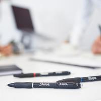 Sharpie S-gel roller, medium punt, blister van 3 stuks, zwart - thumbnail