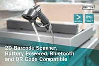 Digitus Barcode-Scanner 2D-barcodescanner 1D, 2D LED Zwart Handmatig incl. standaard USB-A, USB-C 2.0 - thumbnail