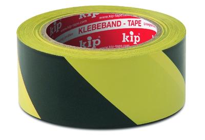 Kip Waarschuwingslint | PVC | zwart/geel | lengte 33 m | breedte 50 mm | wiel | 36 stuks - 339-57 339-57