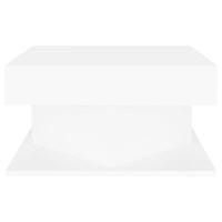 Salontafel 57x57x30 cm spaanplaat wit - thumbnail