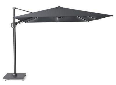 Platinum | Zweefparasol Challenger T² Glow 300 x 300 cm | Antraciet