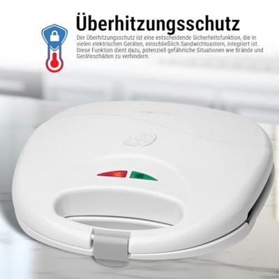 Clatronic ST 3477 sandwich maker 750 W Wit