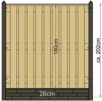 Berton paal Schelde antraciet eindmodel 277 cm Tuindeco - Tuindeco - thumbnail